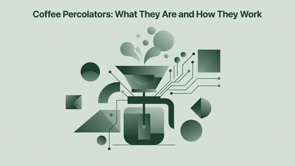 Professional header image for educational tutorial: Coffee Percolators: What They Are and How They Work