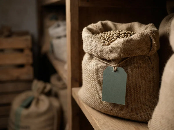 Coffee bag in store room